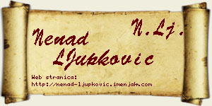 Nenad LJupković vizit kartica